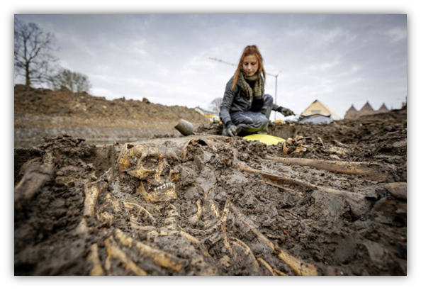 A Mass Medieval Burial Was Discovered During the Construction of the Canal!