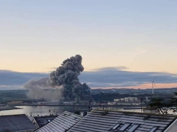 A Large-scale Fire in the Main Port of Ireland!
