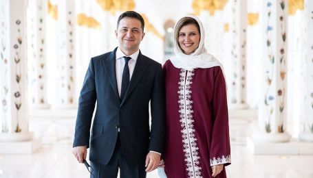 Olina Zelensky Dazzles the World with Her Arabic Dress While Visiting the Emirates!