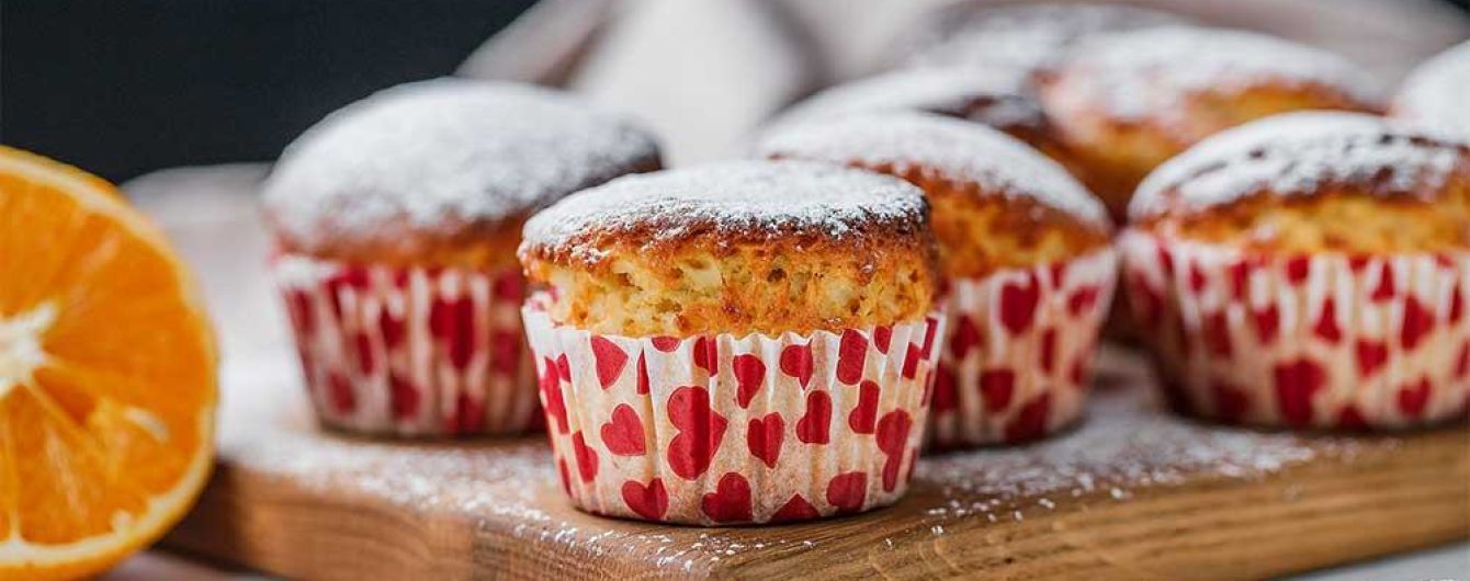 The Delicious Cupcakes with Kefir and Orange!