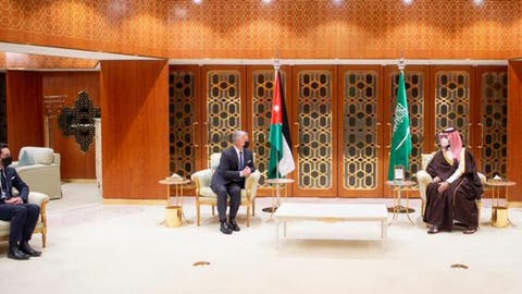 King of Jordan Abdullah II Meets the Saudi Crown Prince