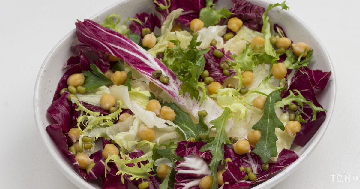 Baked Cabbage and Chickpea Salad