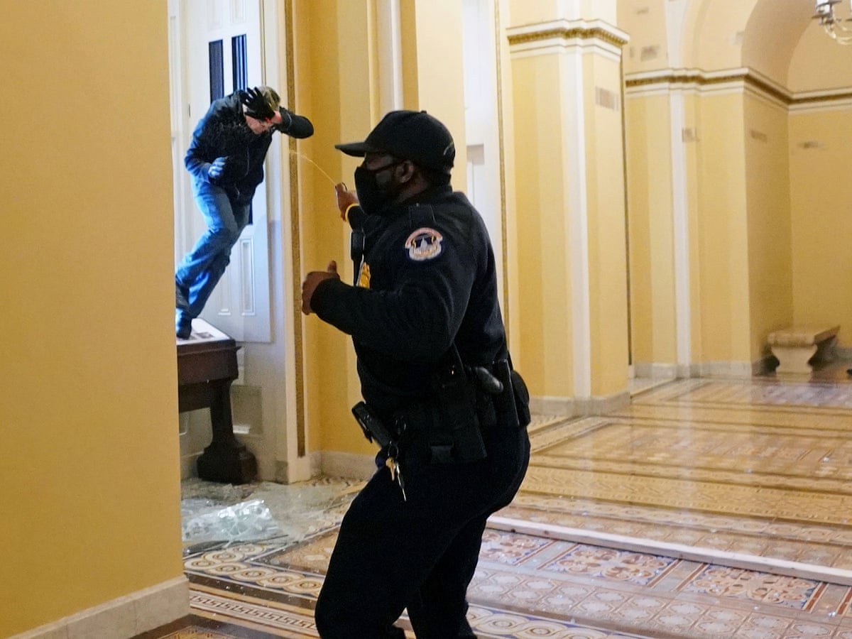 Detaining a Man While Trying to Enter a Closed Area in Capitol