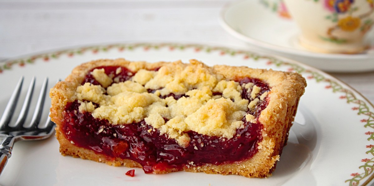 Grated Cherry Pie, Tender Shortcrust Pastry