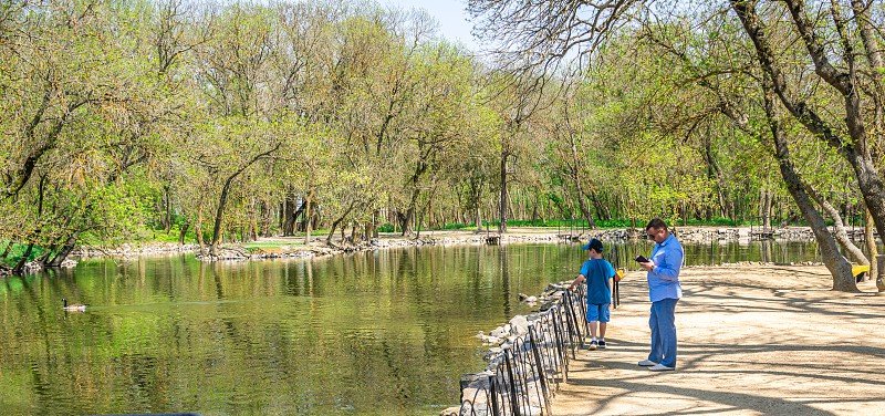 It Is a Sunny Spring Day in Ukraine