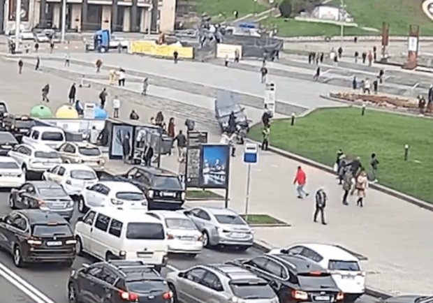 Kyiv's Streets Are Crowded Due to Traffic Jams
