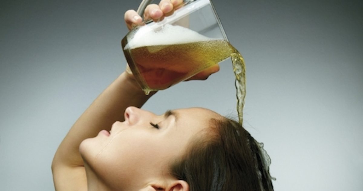 Regular Rinsing of the Head with Beer