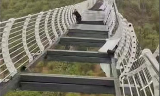 A Glass Bridge Collapses in China