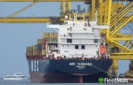 A Turkish Motor Ship Moored in the Port of Chornomorsk