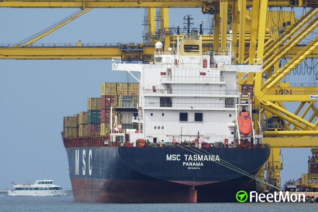 A Turkish Motor Ship Moored in the Port of Chornomorsk