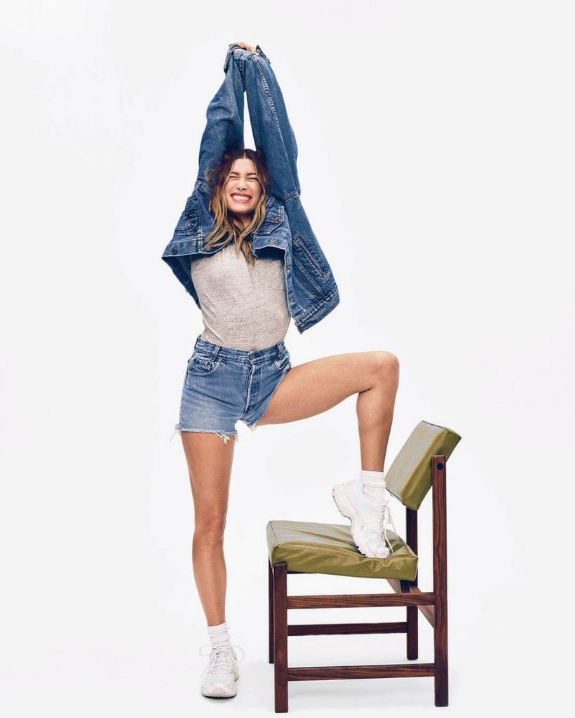Mini Shorts and Jacket in the Spirit of the 90s