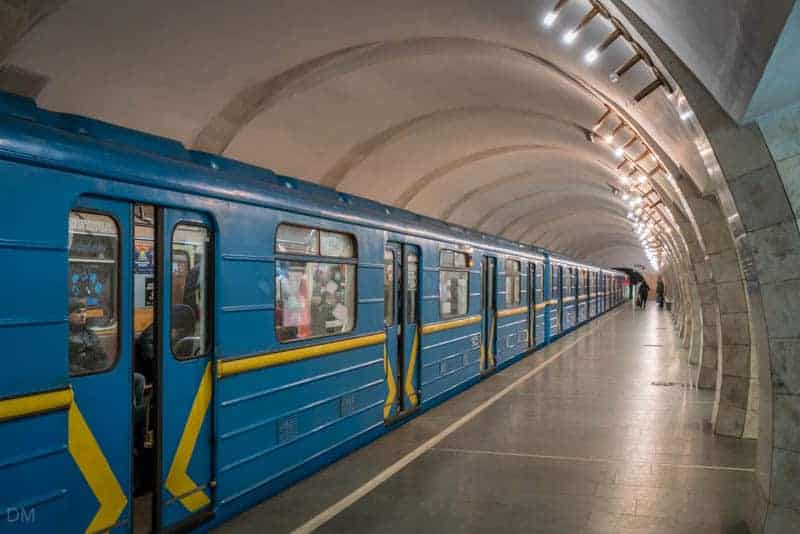 The Lybidska Metro Station Operates Normally in Kyiv