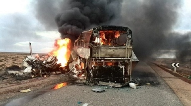 Two Buses Were Blown up by Mines in Afghanistan