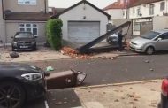 A Strong Tornado Destroyed Houses and Cars in London