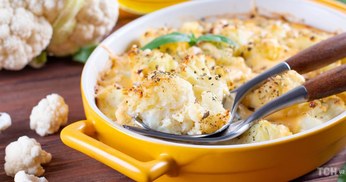 Cauliflower Baked With Cheese