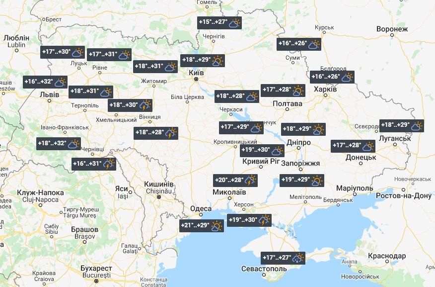 Heat + 32 ° Returns to Ukraine