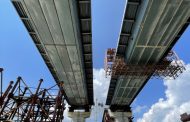 The Pylon of the Cable-Stayed Bridge Was Connected to the Left Bank in Zaporizhzhia