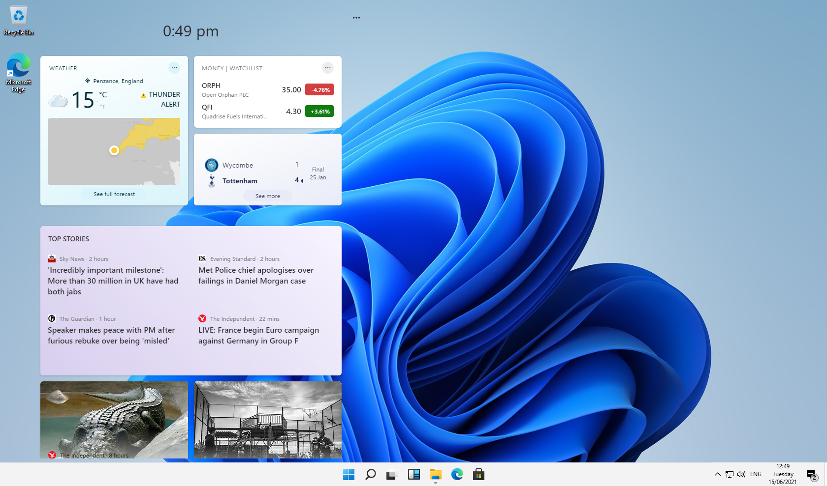 The Widgets Will Be Returned in Windows 11