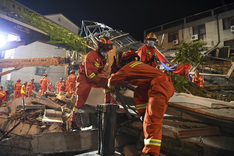 A Hotel Collapsed in China, Killing 17 People