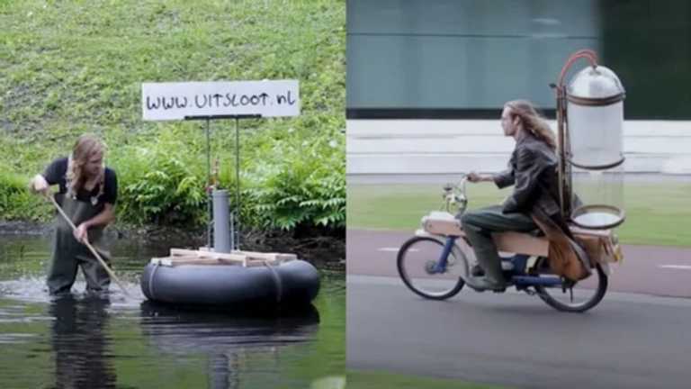 A Young Inventor Develops a Motorcycle That Runs on Swamp Fuel