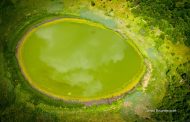 Lake of Amazing Shape and Color Found in Chernobyl