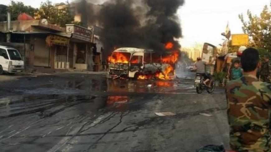 A Military Bus Blast in Damascus Killed a Driver and Injured Three Others