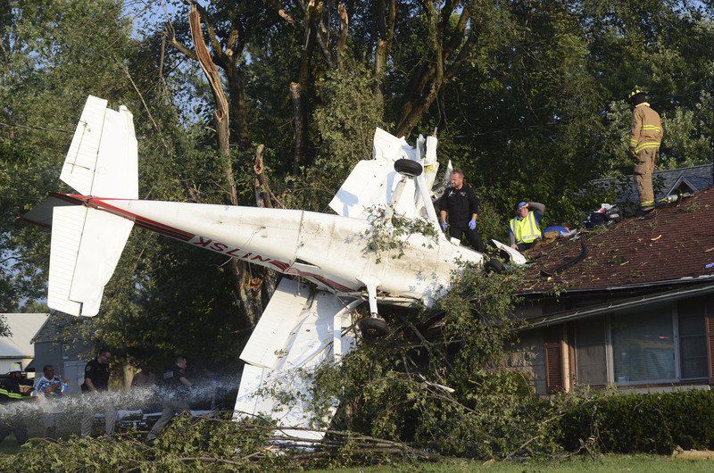 A Plane Crashed Into a House in the United States