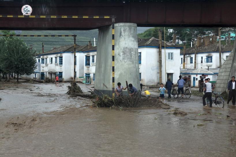 Floods in North Korea Damaged More Than a Thousand Buildings and Washed Away Bridges
