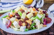 The Delicious Salad With Feta and Grapes