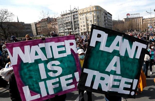 Mass Protests to Protect the Environment Took Place in the Serbian Capital