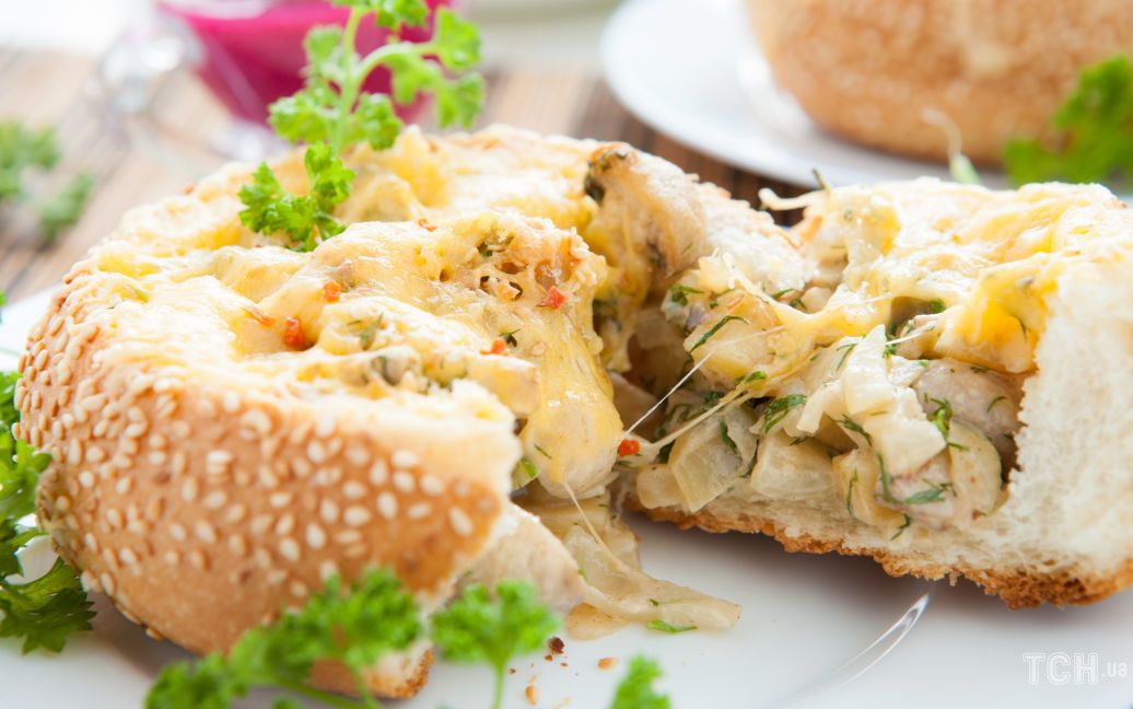 Mushroom Julienne in Baskets