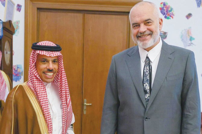 Saudi Foreign Minister Meets Albanian Prime Minister in Tirana