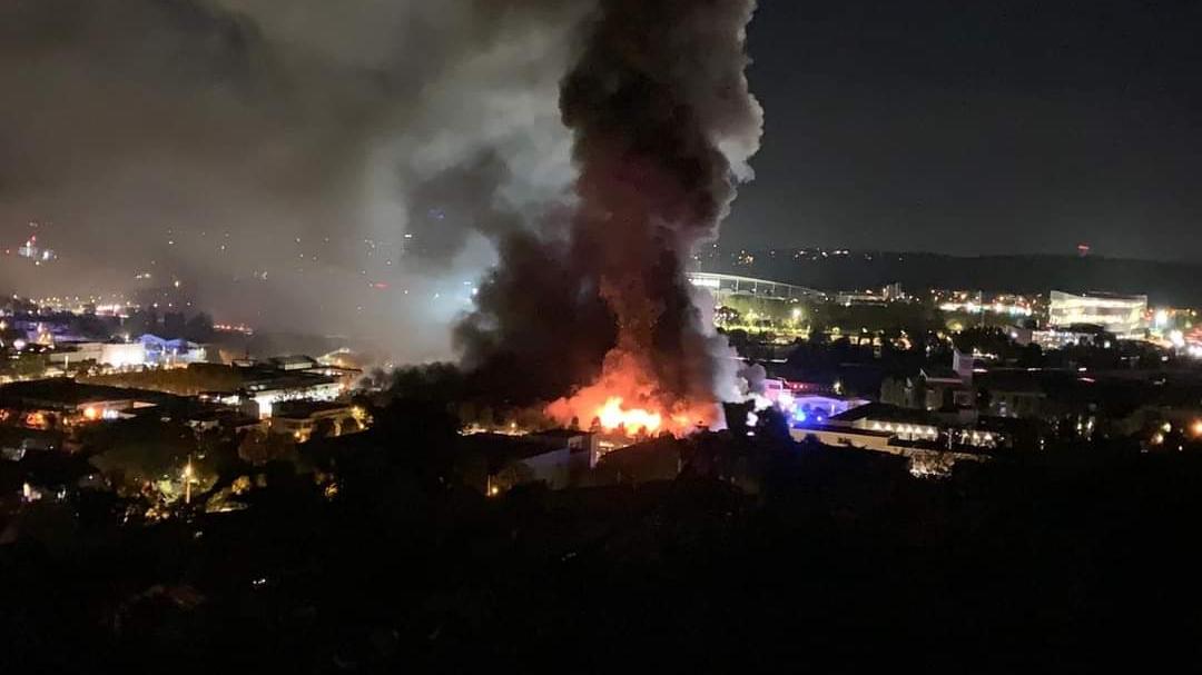 A Large-Scale Fire Broke Out at a Bus Station in Stuttgart