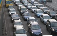 In Kyiv in the Morning Traffic Jams Were Formed
