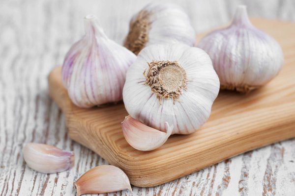 Who is strictly forbidden to eat garlic