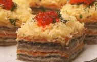 Herring cake on waffle cakes - will not leave you indifferent