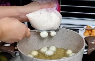 That's how you haven't cooked donuts yet - you don't even have to touch the dough with your hands