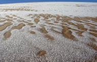 Snow has fallen in the world's largest desert, the Sahara