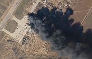 Burning enemy equipment at the Kherson airport was captured on satellite images