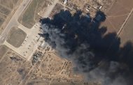 Burning enemy equipment at the Kherson airport was captured on satellite images