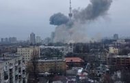 Russian forces bombed the Kyiv TV tower