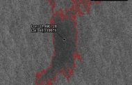 The exact location of the sinking of the cruiser 