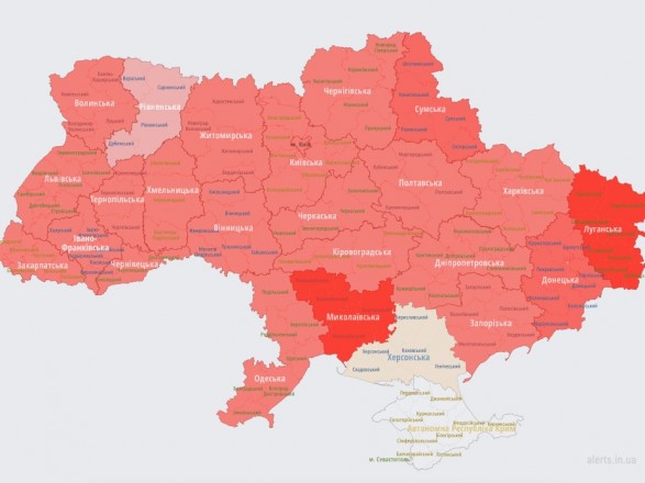 Large-scale air alarm: sirens are heard all over Ukraine - exception Kherson region