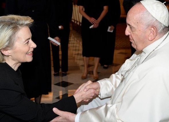 Prior to her visit to Ukraine, the President of the European Commission met with the Pope