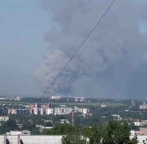 Good morning: an enemy ammunition depot broke out in Luhansk region