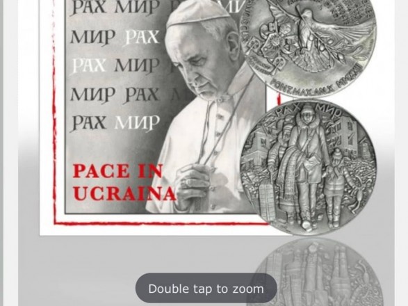 The Vatican has issued a silver coin dedicated to Ukraine