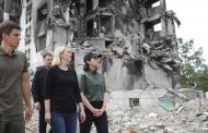 Bridget Brink visited Borodyanka, which was destroyed by Russian troops