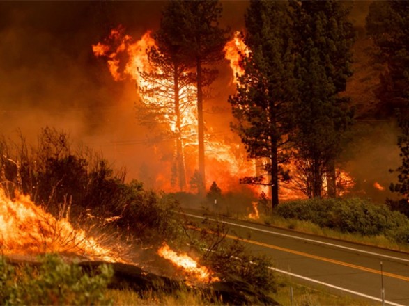 People are being evacuated from the Greek island of Lesbos due to forest fires