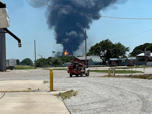 An explosion occurred at a gas plant in Oklahoma