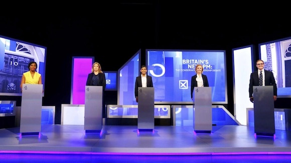 TV debates for the post of British Prime Minister took place in London